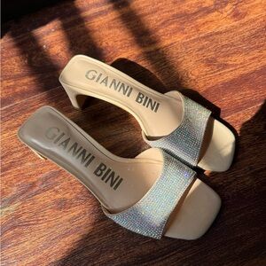 Gianni Bini Sparkling Gold Heels